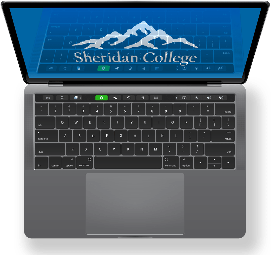 computer top view image