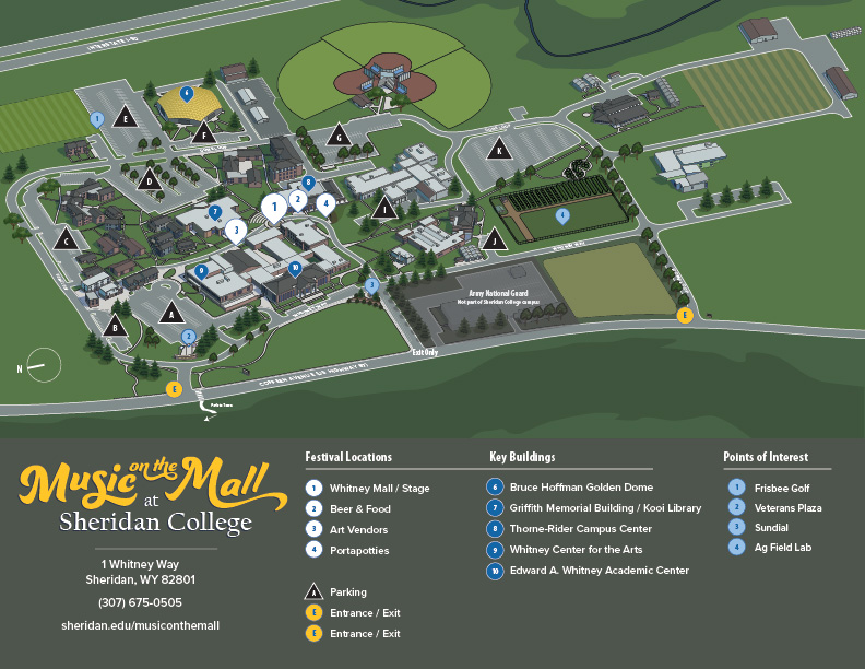 Music on the Mall Map