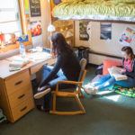 Sheridan College Housing Founders Ashley and Lydia Studying Focused Sheridan College Housing Founders Ashley and Lydia Studying Focused