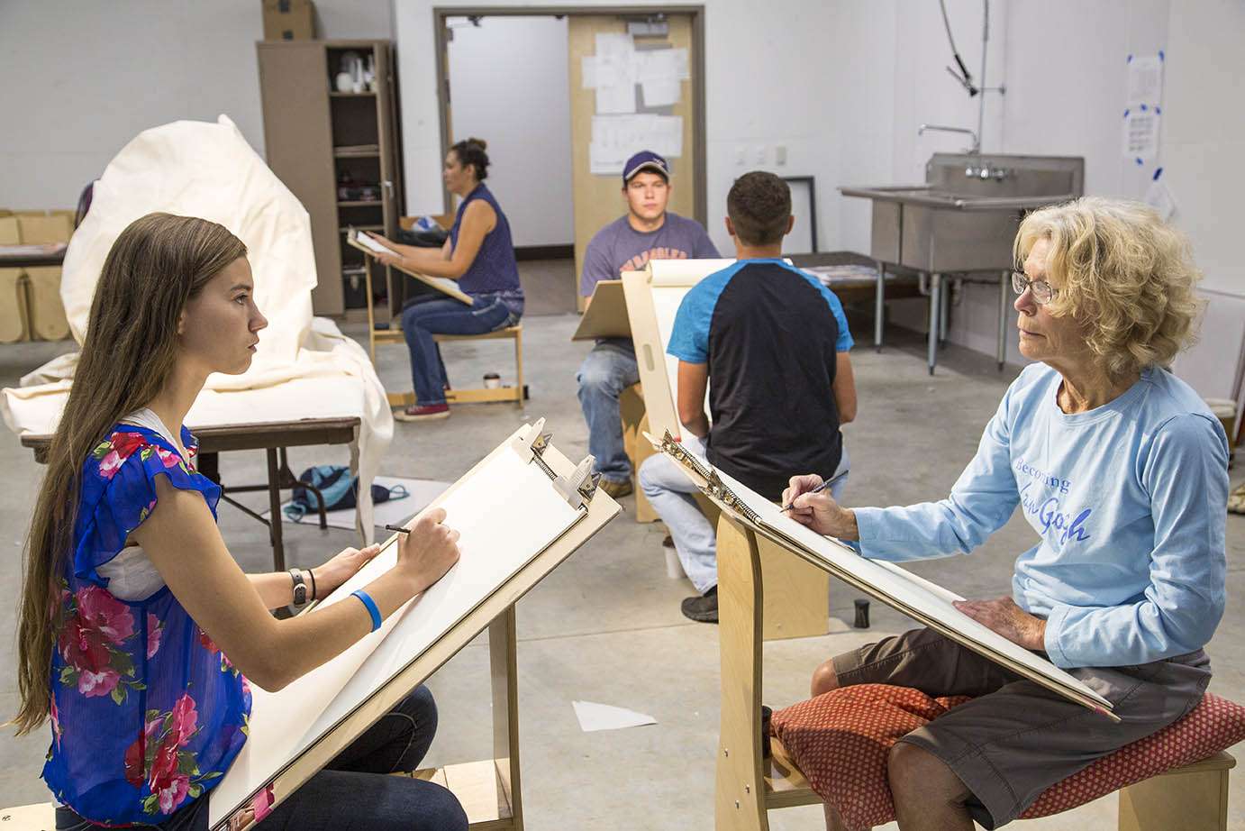 Sheridan College students in drawing class Community Class Interest photo
