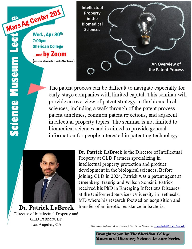 Intellectual property in biomedical sciences lecture